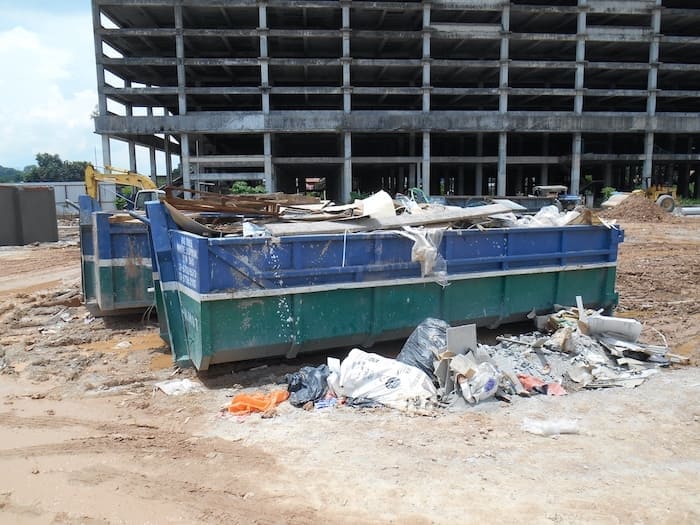 déchets emballage chantier