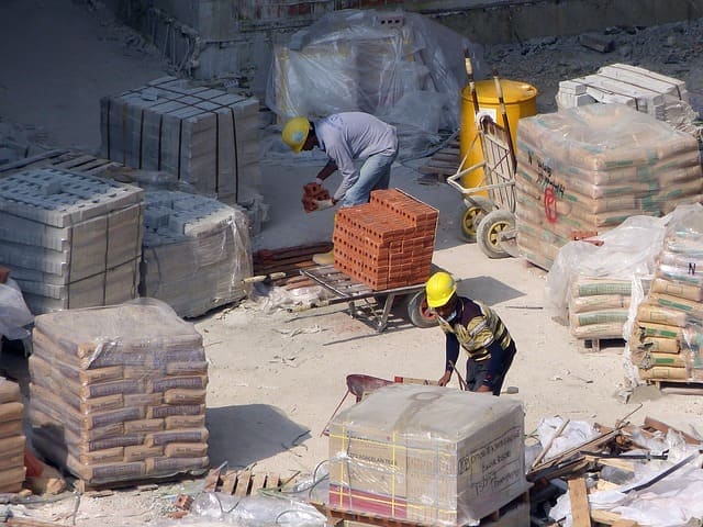 déchets emballage chantier